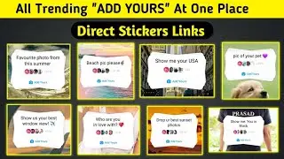 How To Create Chain Story On Instagram / How To Create Add Yours Story On Instagram