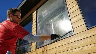 How to Wash Large Windows