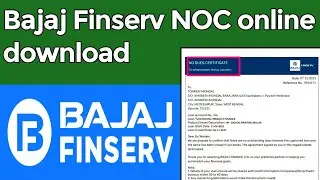 Bajaj Finserv no dues certificate download|how to download noc from bajaj finserv