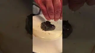 Guancia - spuma di polenta - funghi 