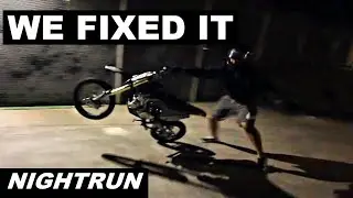 DRZ400SM CARB CLEAN + FIRST RIDE | NIGHTRUN