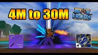 4M To 30M Bounty With Gravity Cane | Blox Fruits