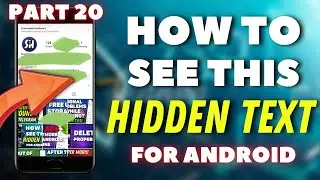 How to See Hidden Text in Photo on Android? | Unhide Black text Painted with Green-salad Marker