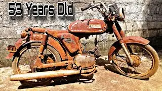Restoration Abandoned Old Rusty Motorcycle YAMAHA YB50 From 1970s | Two Stroke Engine | Part 01