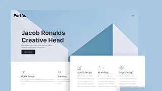 Portfo | HTML CSS Portfolio Website | Source Code Free