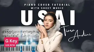 Tiara Andini - Usai | EASY Piano Tutorial with Sheet Music