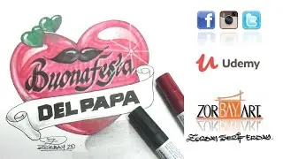 Festa del papa Como scrivere in 3D, su carta? Happy Father's DAY