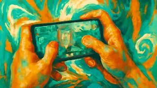 Girl playing PUBG on phone