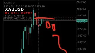 MY SELL ENTRY XAUUSD TEKNIK MUDAH MENENTUKAN ARAH HARGA BREAK HIGH BREAK LOW #1