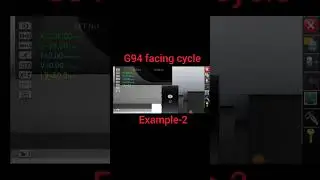 TAPPER FACING BY USING G94 CYCLE#cnc #cncturning #fanuc #cnctechnologies #programming #ytshorts