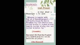 Ramadan planning.