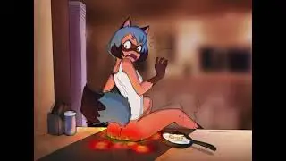 Michiru butt on fire