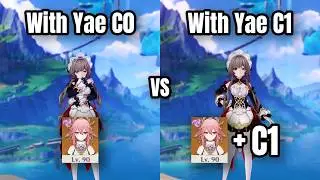 Yae Miko C0 vs C1 for Sandrone – Damage Comparison 🔥