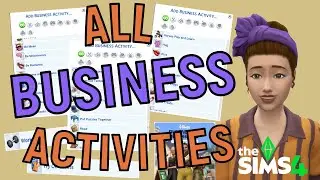 List of All Business Activities - Businesses And Hobbies | The Sims 4