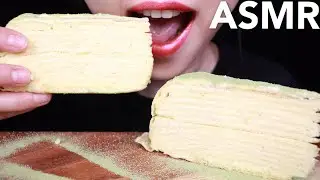 ASMR EATING CREPE CAKES WITH HANDS PART 3 | Messy Eating | Gulping | 크레이프 케이크 리얼사운드 먹방 | ミルクレープを食べる