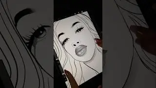 Learning procreate digital art | portrait design #beginner #arttimelapse