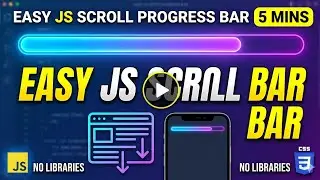 How to Build a Scroll Progress Bar in 5 Minutes | Vanilla JS 
