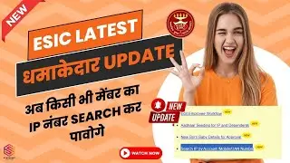 Latest ESIC Updates: Search IP by Account /Mobile/UAN Number | How to search my Old ESIC Number