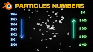 Animate Particles with NUMBERS in Blender Simulation Nodes