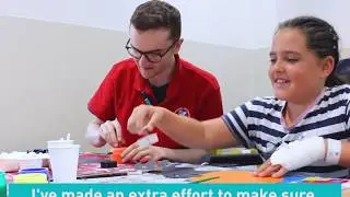 Mum and son volunteer together