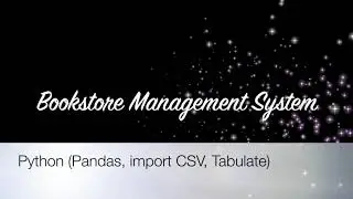 Bookstore Management System (Python)