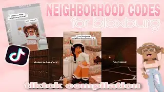 FREE neighborhood codes for BLOXBURG !! | tiktok compilation | roblox