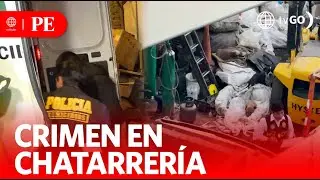 Police investigate a crime at a scrapyard | Primera Edición | News Peru