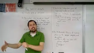 Important Calculus takeaways from this class