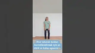 Dize tutunan kasları kuvvetlendirmek için en etkili ve kolay egzersiz💪🏼 #aktifizyo #dizağrısı