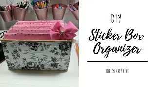 DIY Dollar Tree Sticker Organizer | Hip 'n Creative