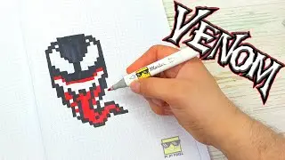 VENOM - PIXEL ART - 🛑- ВЕНОМ - РИСУНКИ ПО КЛЕТОЧКАМ