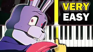 Hide and Seek - Five Nights at Freddy's: Security Breach Animation - VERY EASY Piano tutorial