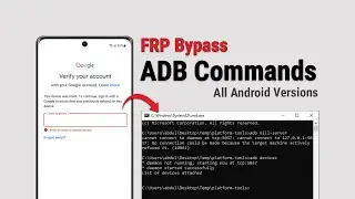FRP ADB Commands — Enable ADB & Bypass Google Account (All Android 2025)
