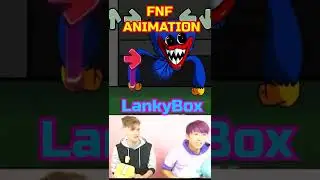 LANKYBOX REACTS To Rainbow Friends but Huggy wuggy | Poppy playtime(FNF Mod)😍#shorts #fnfanimation