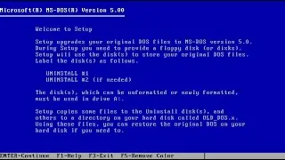 MS DOS 5 0 Upgrade   Overview and Hands On