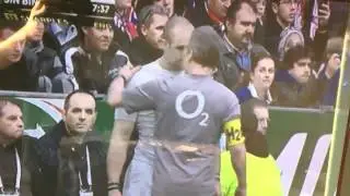 Sharples spits on water boy.