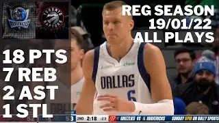 Kristaps Porzingis vs. Raptors: 18 pts, 7 reb, 2 ast, 1 stl ALL PLAYS 2021/22 Reg Season [19.01.22.]
