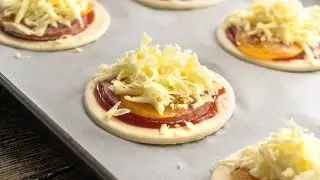 Puff Pastry Mini Pizza Snacks Recipe