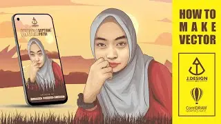 HOW TO MAKE VECTOR ART WALLPAPER PROJECT WITH COREL DRAW Speed Art