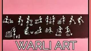 Warli Art for Beginners | Working Women Drawing | Stick Figures | Class 4