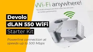 Devolo dLAN 550 WiFi Starter Kit - Powerline connection at speeds up to 500 Mbps