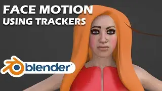 Create Face Animation using Trackers | Easy and Alternative Way | Blender 3D