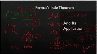 Fermat's little theorem and it's applications
