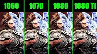 Middle Earth Shadow Of War GTX 1080 TI Vs GTX 1080 Vs GTX 1070 Vs GTX 1060 Frame Rate Comparison
