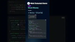 Text water effect using only 