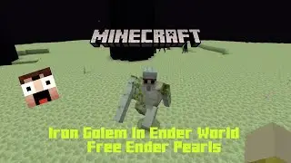Minecraft: Put a Iron Golem in the Ender World and get Ender Pearls