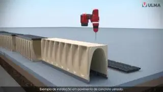 Como instalar canais de drenagem pré-fabricados ULMA. Instruções de instalação