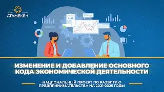 Изменение и добавление основного кода экономической деятельности