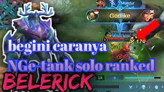 🔥🔥BEGINI CARA MAIN BELERICK | TOP GLOBAL BELERICK |BELERICK MOBILE LEGEND 🔥🔥