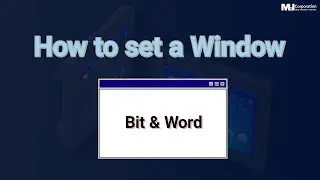 [TDS] How to set a Window screen (Bit, Word, Toggle)